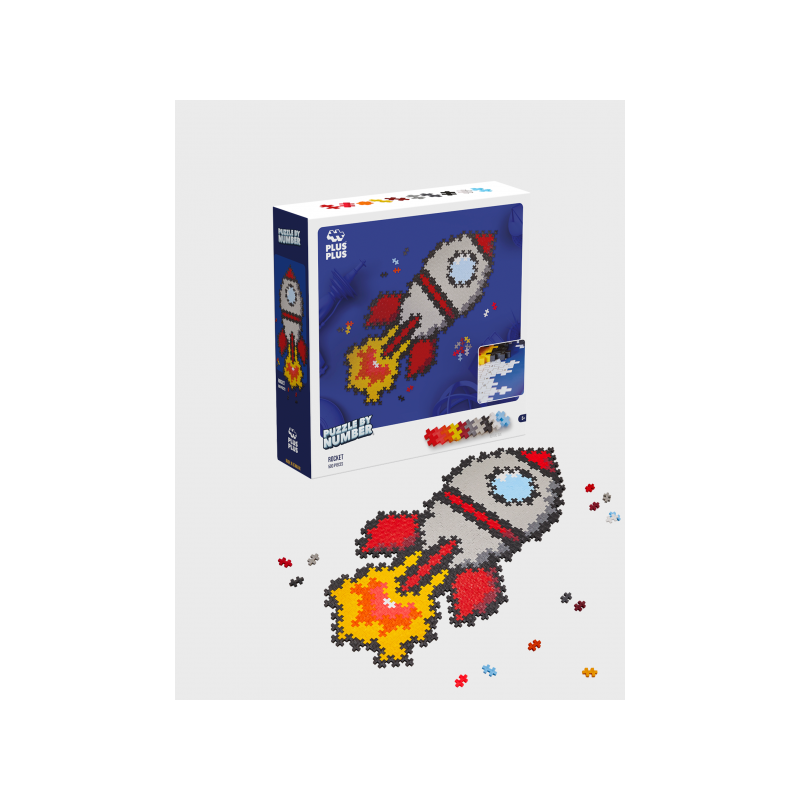 Plus-Plus Puzzle by Number: Cohete - 500 piezas